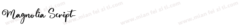 Magnolia Script字体转换